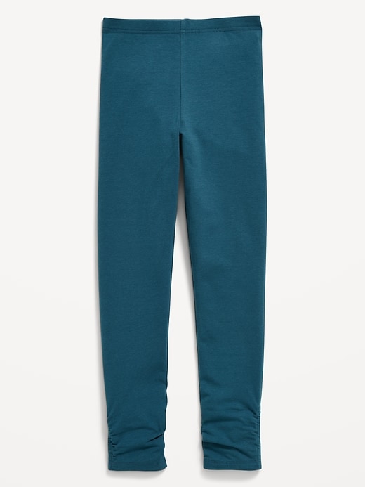 Image number 1 showing, High-Waisted Side Ruched Leggings for Girls