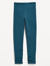 Image number 1 showing, High-Waisted Side Ruched Leggings for Girls