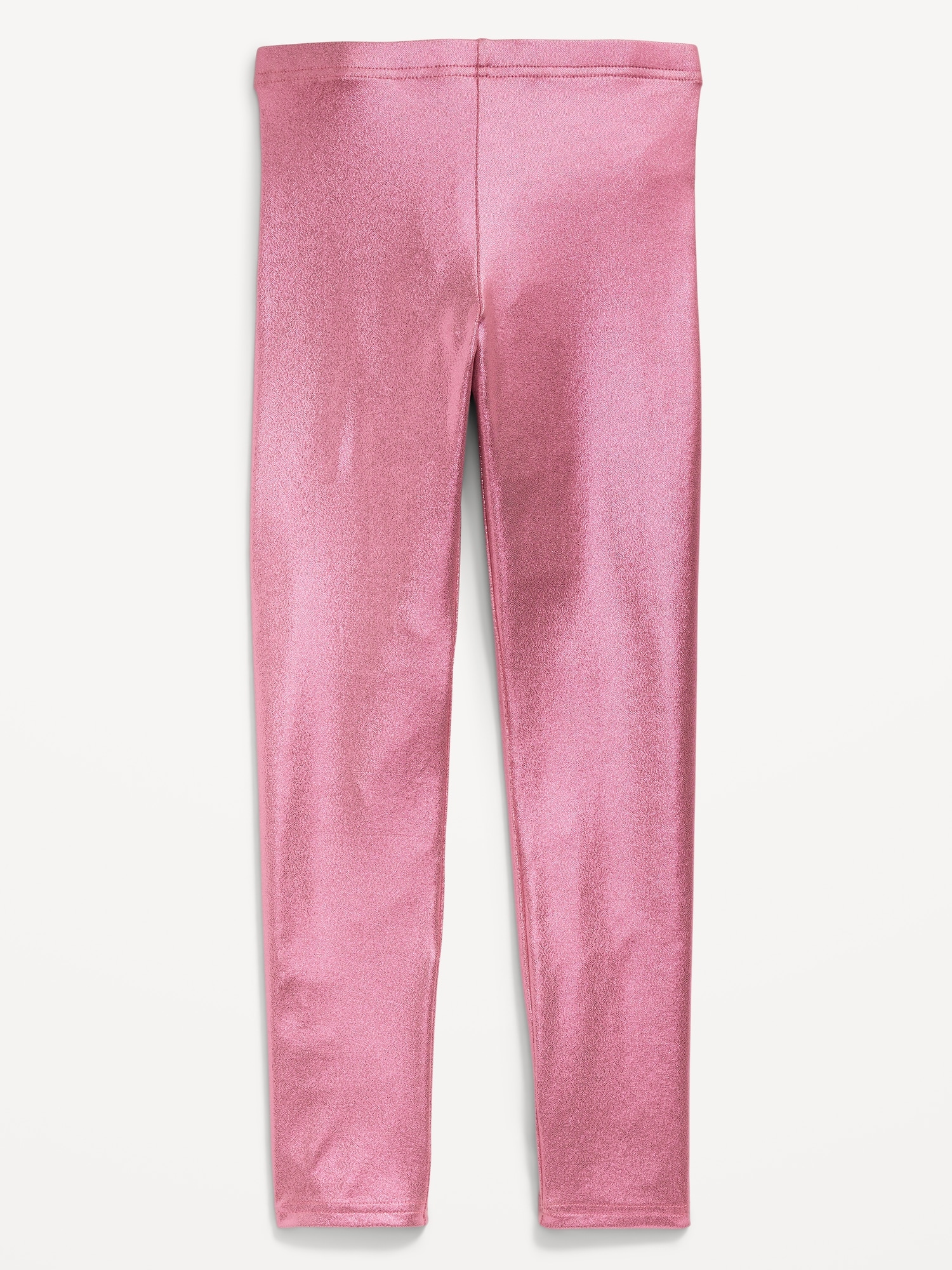 Shiny Foil Print Leggings for Girls