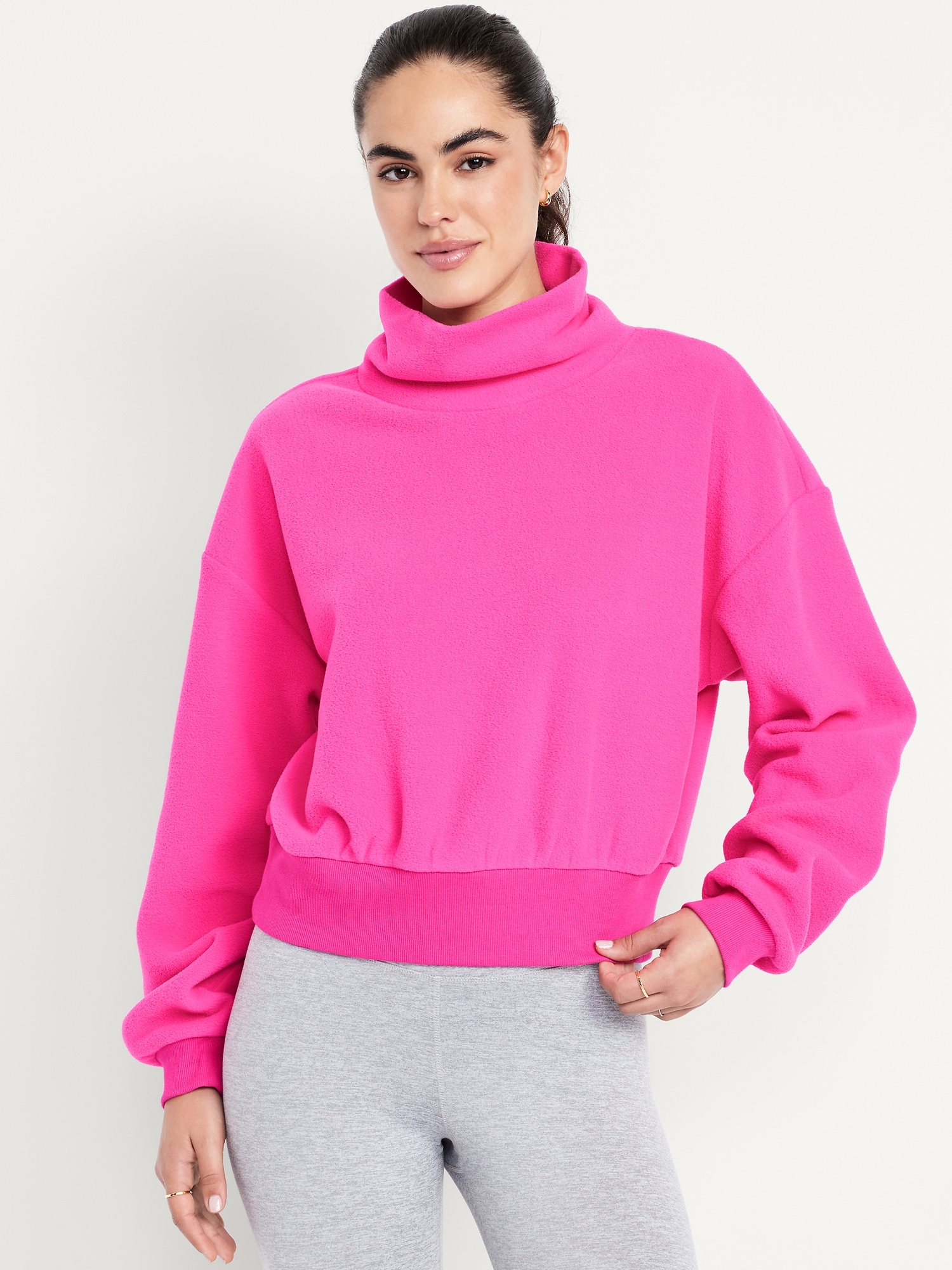 Oversized Performance Microfleece Sweatshirt