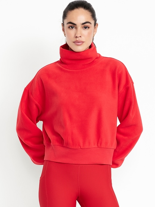 Image number 1 showing, Oversized Performance Microfleece Sweatshirt