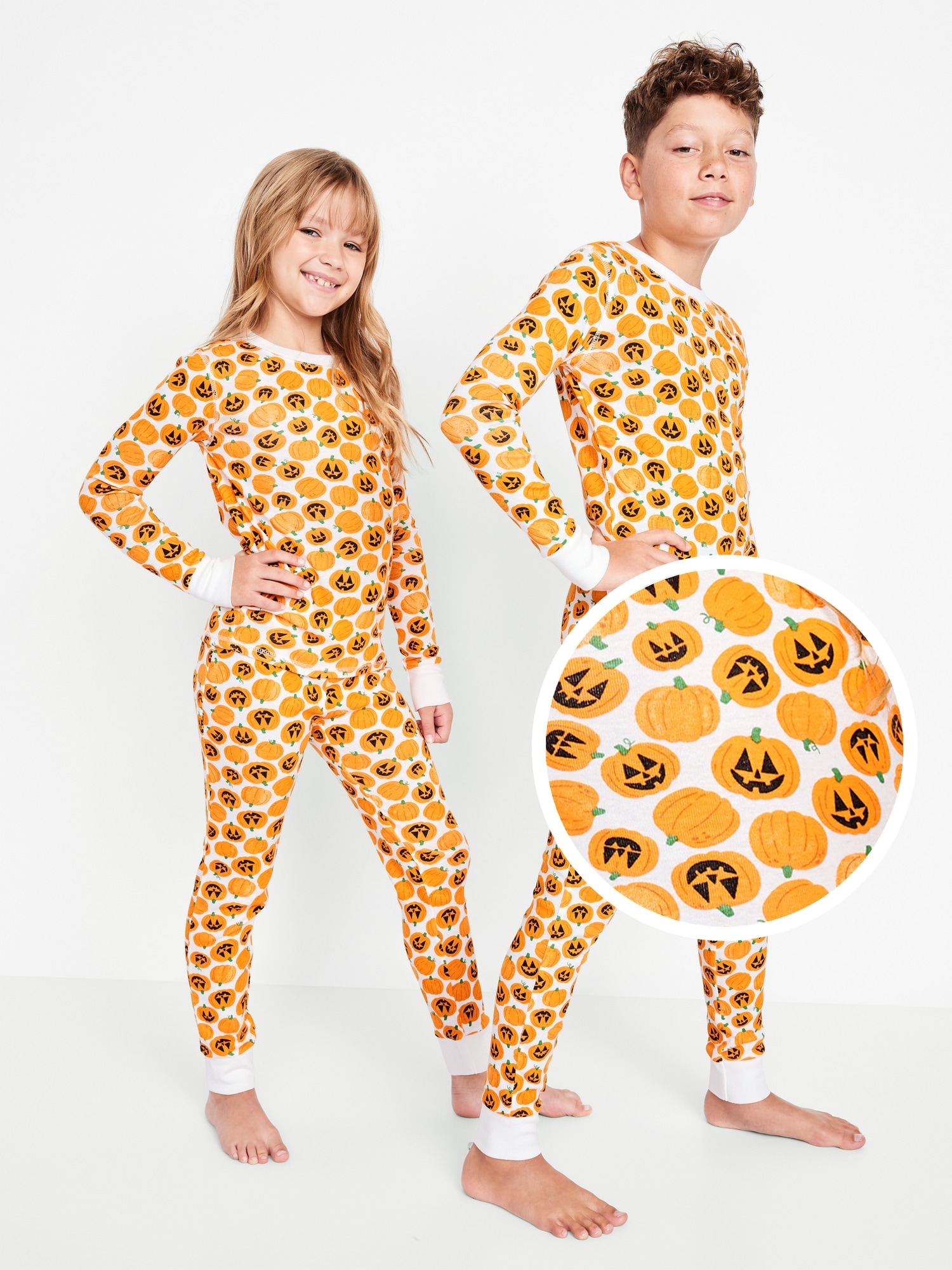 Gender-Neutral Snug-Fit Graphic Pajama Set for Kids