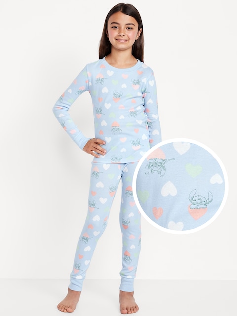 Disney© Lilo & Stitch Snug-Fit Graphic Pajama Set for Girls - Stitch