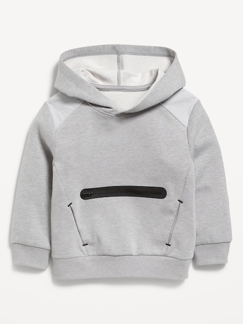 Dynamic Fleece Zippered Hoodie for Toddler Boys - Medium Heather Gray