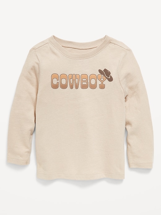Image number 1 showing, Long-Sleeve Unisex Graphic T-Shirt for Toddler