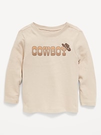 Image number 1 showing, Long-Sleeve Unisex Graphic T-Shirt for Toddler