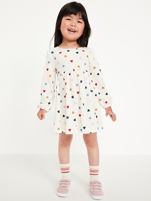 Image number 2 showing, Long-Sleeve Fit and Flare Dress 2-Pack for Toddler Girls
