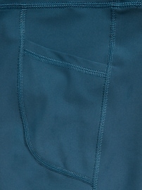 Image number 6 showing, High-Waisted PowerSoft 7/8-Length Side-Pocket Leggings for Girls