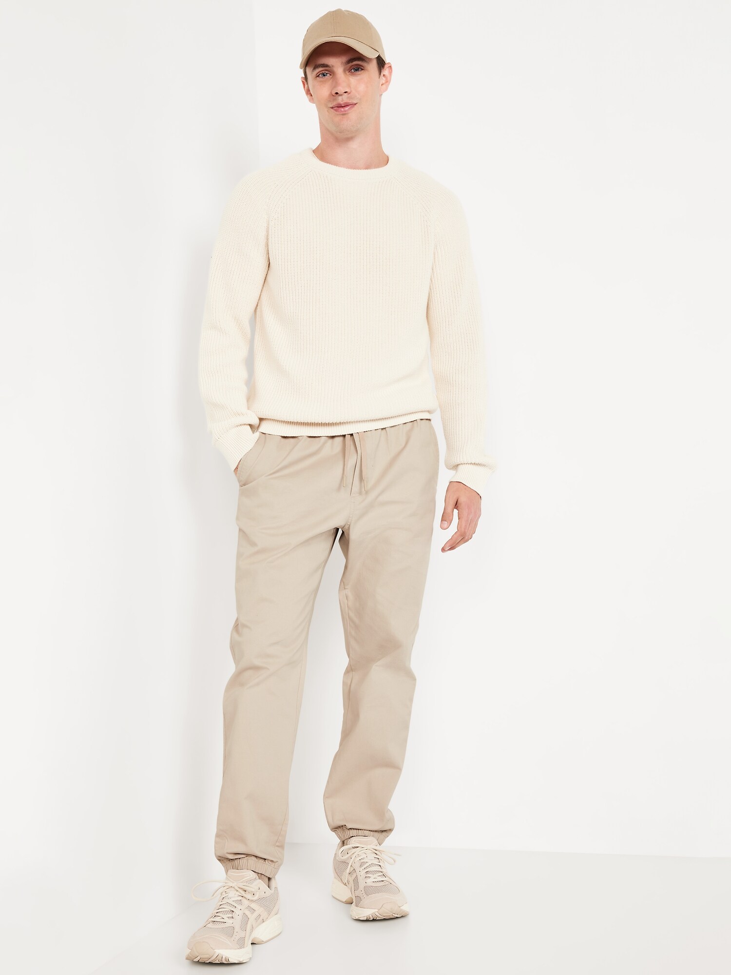 Мужские брюки Old Navy Modern Jogger 2.0, цвет: Серо-бежевый — фото 3