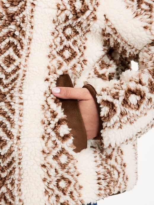 Image number 5 showing, Button-Front Sherpa Jacket