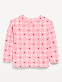 Image number 1 showing, Printed Long-Sleeve T-Shirt for Toddler Girls