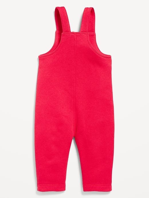 Image number 2 showing, Fleece Button-Front Overalls for Baby