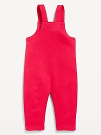 Image number 2 showing, Fleece Button-Front Overalls for Baby