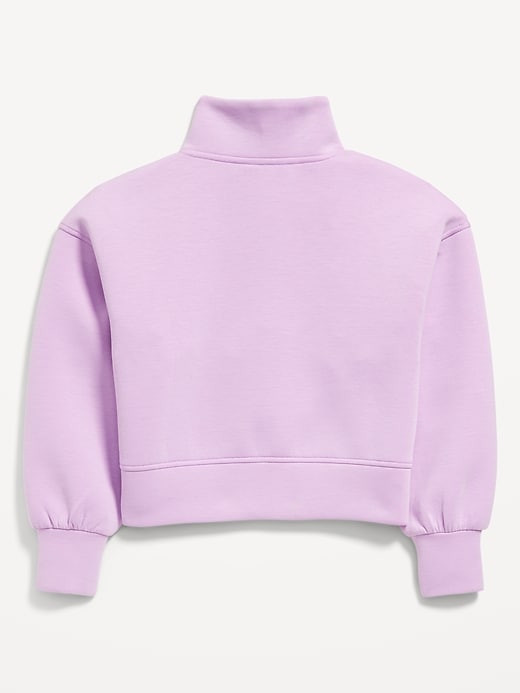 Image number 4 showing, Half-Zip Bounce Fleece Pullover Sweatshirt for Girls