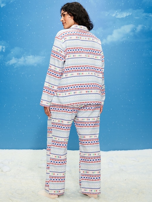 Image number 7 showing, Printed Flannel Pajama Pant Set for Women