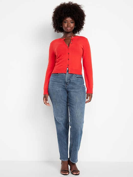 Image number 6 showing, Curvy Extra High-Waisted Straight Jeans