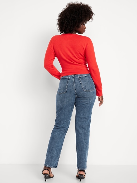 Image number 7 showing, Curvy Extra High-Waisted Straight Jeans
