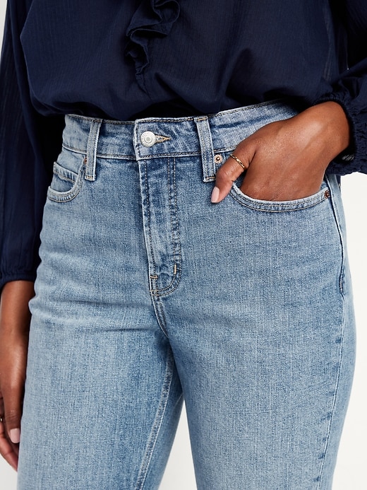 Image number 9 showing, Curvy Extra High-Waisted Straight Jeans