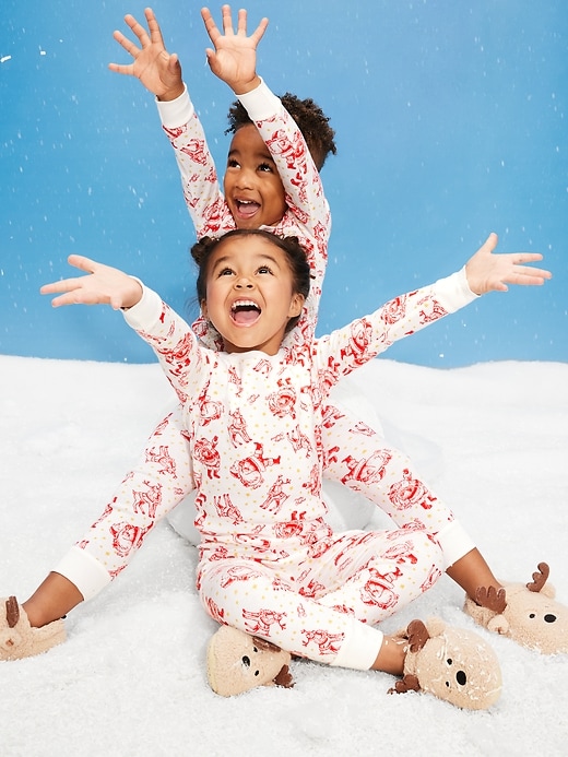 Printed Snug-Fit Pajama Set for Toddler & Baby