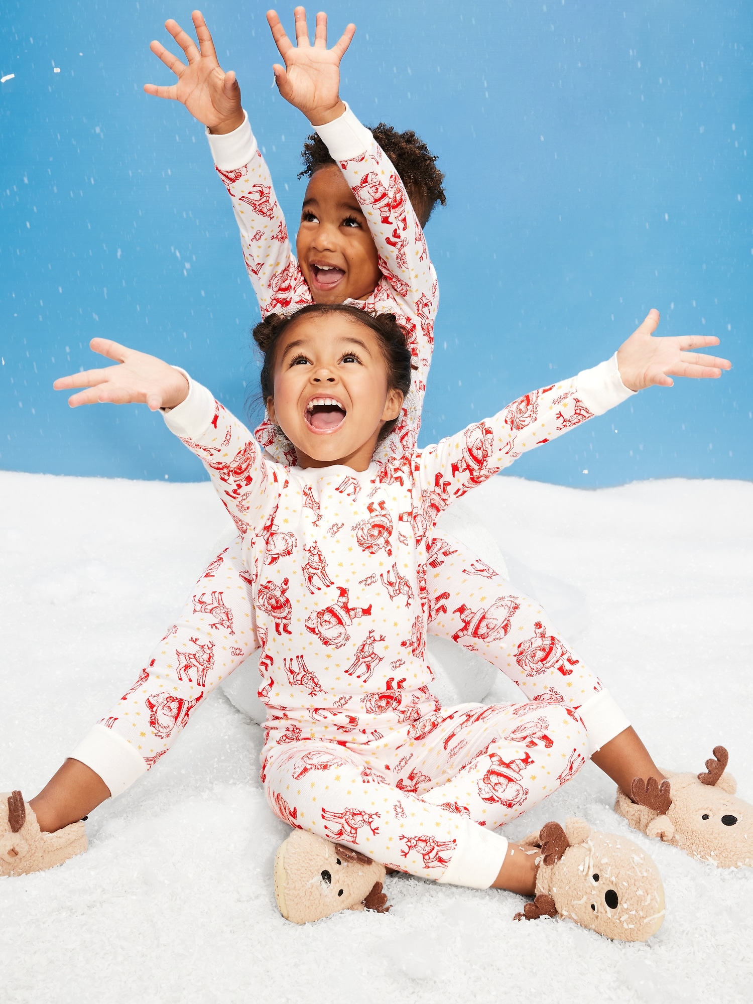 Printed Snug-Fit Pajama Set for Toddler & Baby