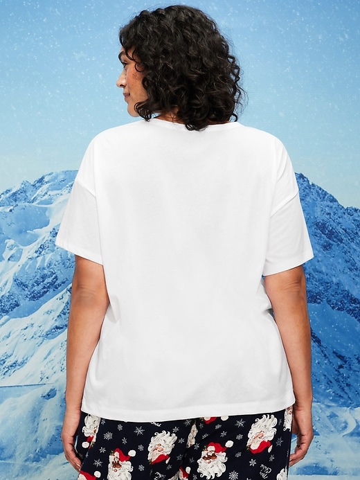 Image number 8 showing, Holiday-Graphic Crew-Neck T-Shirt for Women