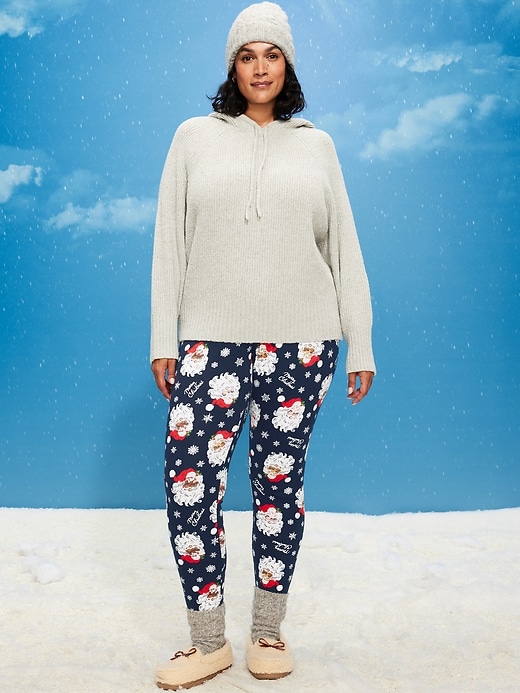Image number 7 showing, High-Waisted Waffle Pajama Leggings for Women