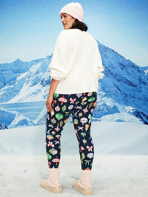 Image number 8 showing, High-Waisted Waffle Pajama Leggings for Women