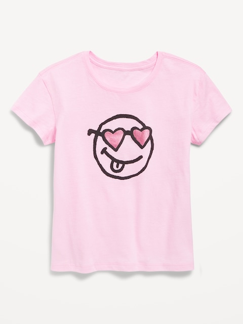 Short-Sleeve Graphic T-Shirt for Girls - Oleander