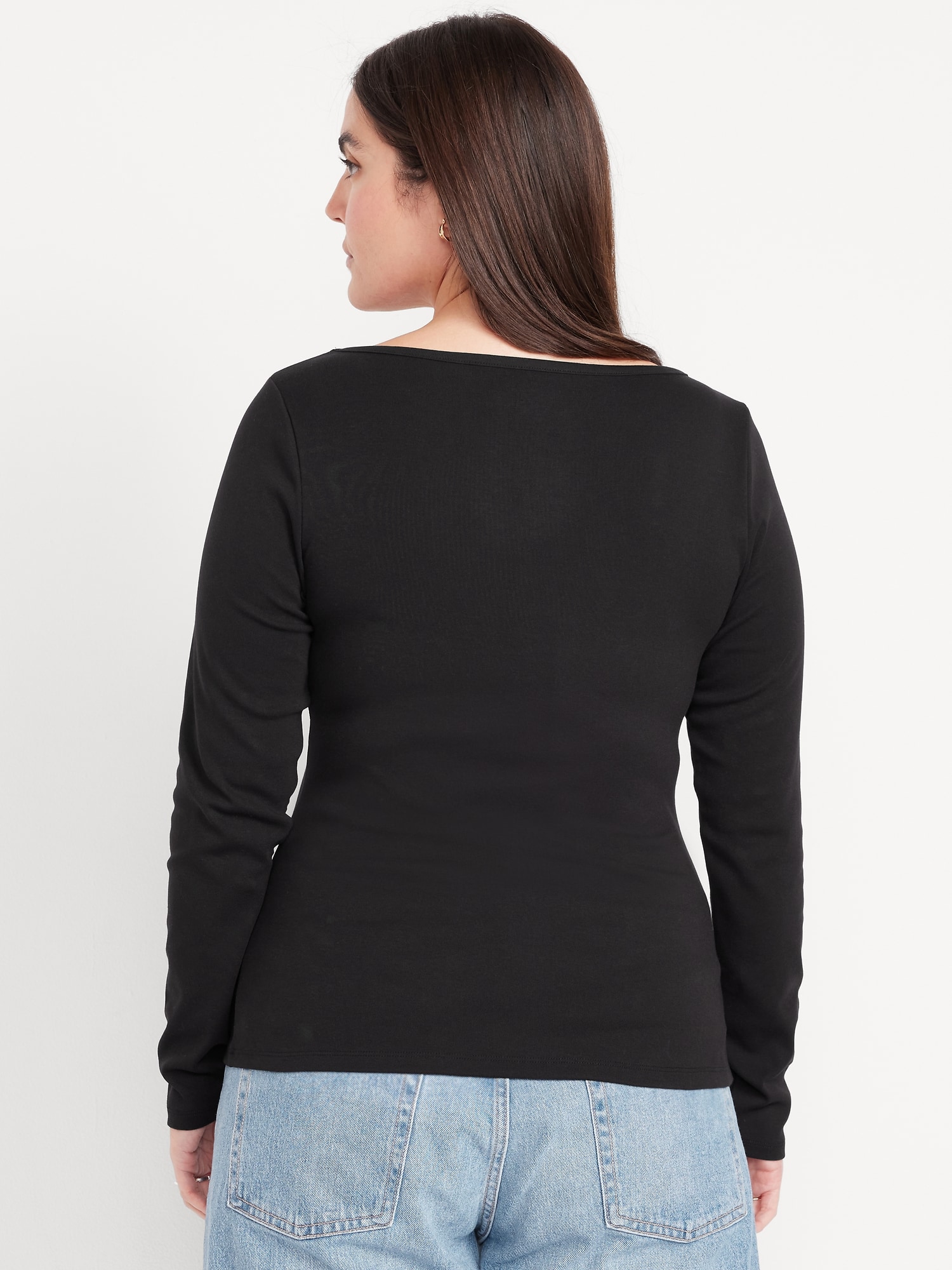 トップス Olde steader Crew Neck Longsleeve Snug Long-Sleeve Boat-Neck T-Shirt | Old Navy