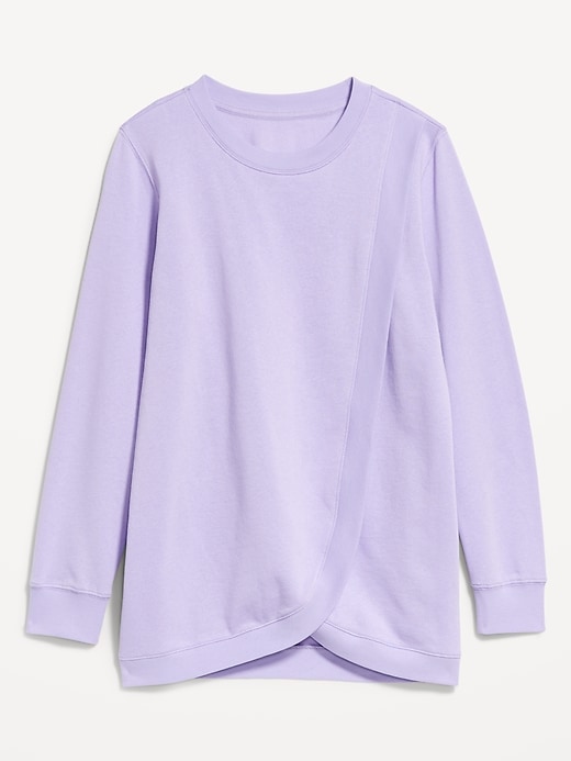 Image number 4 showing, Maternity Cross-Front Nursing Tunic
