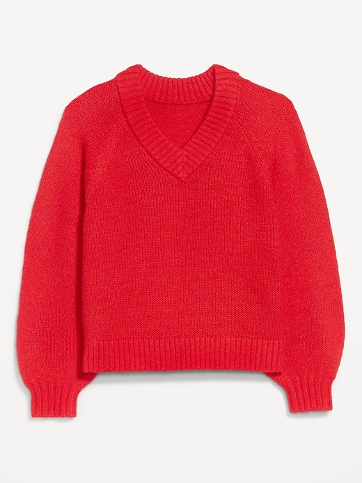 Image number 4 showing, Cozy Cropped V-Neck Sweater