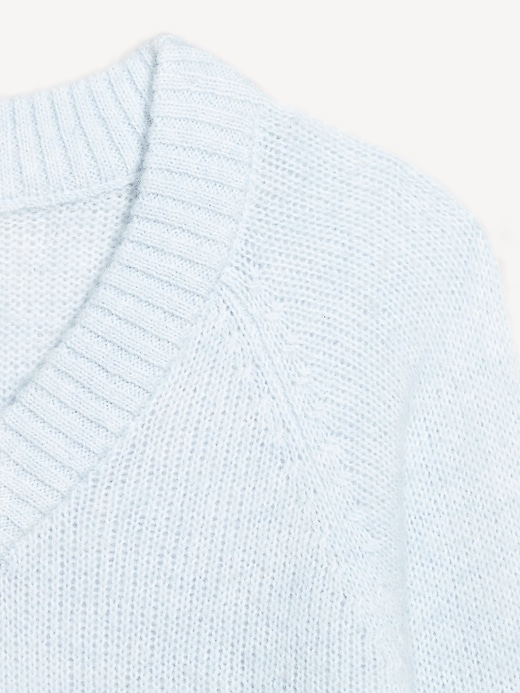 Image number 5 showing, Cozy Cropped V-Neck Sweater