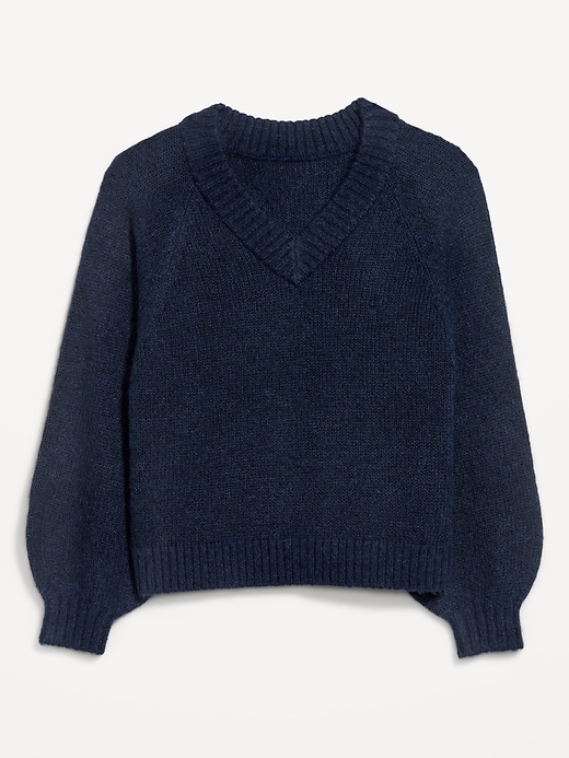 Image number 4 showing, Cozy Cropped V-Neck Sweater