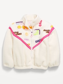Image number 2 showing, Sherpa Zip-Front Jacket for Girls