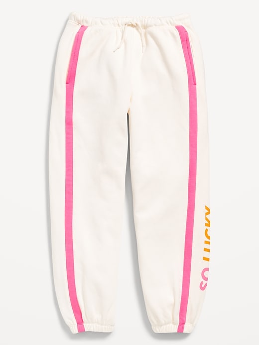 Image number 4 showing, High-Waisted Baggy Jogger Sweatpants for Girls