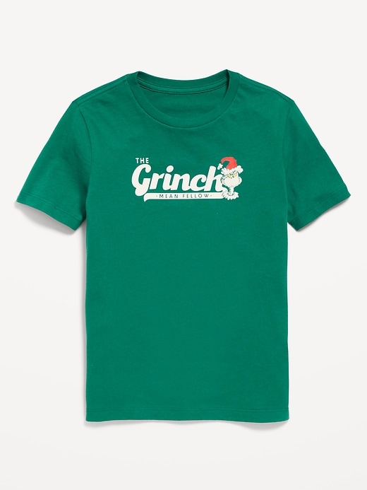 Image number 1 showing, Dr. Seuss™ "Grinch" Gender-Neutral Graphic T-Shirt for Kids