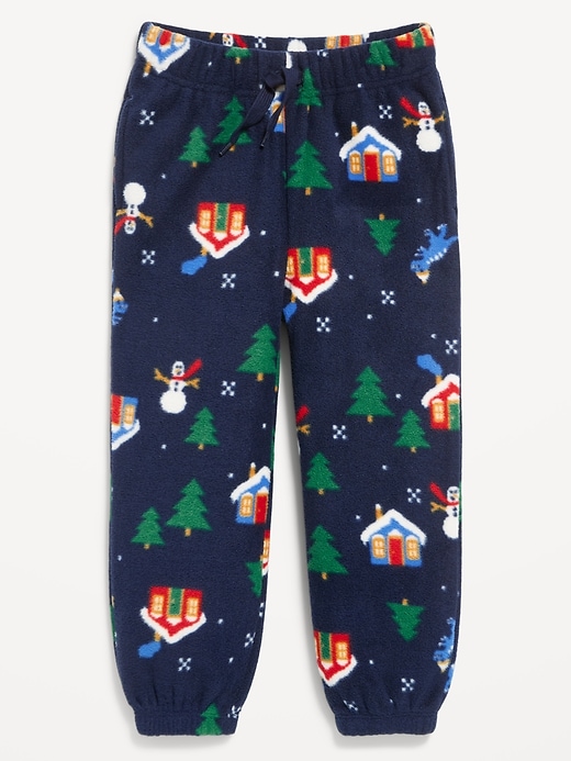 Image number 3 showing, Printed Microfleece Joggers for Toddler Boys