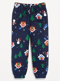 Image number 1 showing, Printed Microfleece Joggers for Toddler Boys
