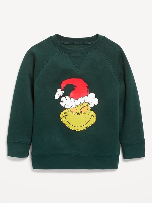 Image number 1 showing, Dr. Seuss™ Grinch Unisex Graphic Sweatshirt for Toddler