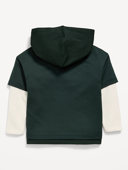 Image number 3 showing, Disney© Mickey Mouse Oversized Unisex Graphic Hoodie for Toddler