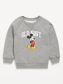 Image number 1 showing, Disney© Mickey Unisex Logo Graphic Sweatshirt for Toddler