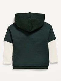 Image number 3 showing, Disney© Mickey Mouse Oversized Unisex Graphic Hoodie for Toddler