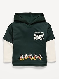 Image number 2 showing, Disney© Mickey Mouse Oversized Unisex Graphic Hoodie for Toddler