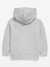 Image number 2 showing, Long-Sleeve Striped Waffle-Knit Hoodie for Toddler Boys