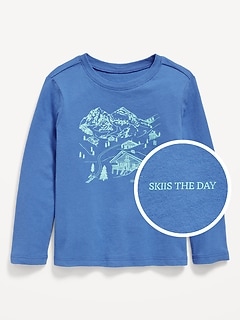 Long-Sleeve Unisex Graphic T-Shirt for Toddler