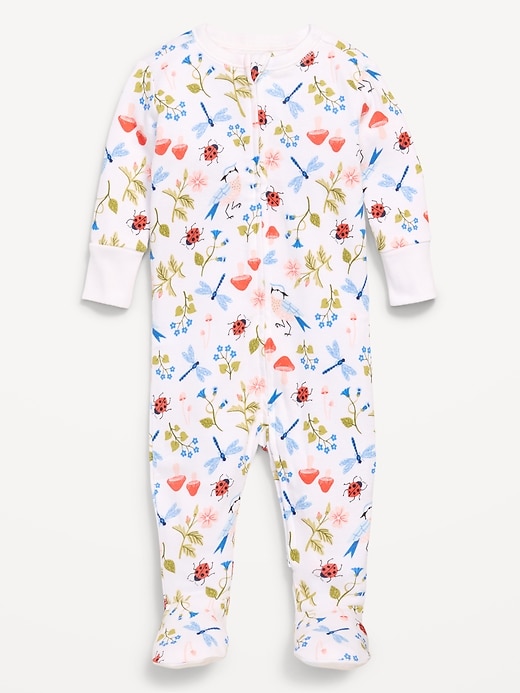 Image number 1 showing, Old Navy x Lovevery Snug-Fit 2-Way-Zip Sleep & Play Footed One-Piece for Baby