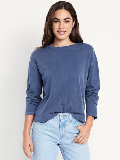 Vintage Crew-Neck T-Shirt - Volcanic Glass