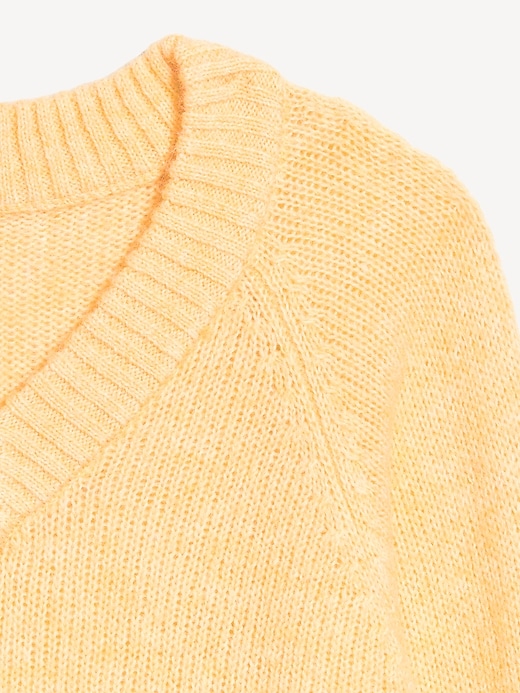 Image number 5 showing, Cozy Cropped V-Neck Sweater