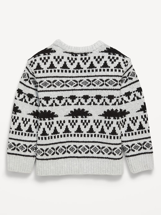 Image number 3 showing, SoSoft Oversized Holiday Graphic Sweater for Toddler Boys