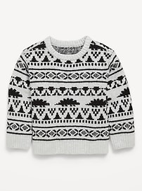 Image number 2 showing, SoSoft Oversized Holiday Graphic Sweater for Toddler Boys